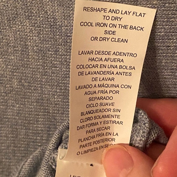 Michael Kors Gray Knit Cotton Nylon Blend Light Weight Sweater Womens size S. - Picture 6 of 8